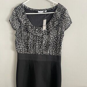 NWT New York & Company Colorblock Midi Dress - Size 12, Chic & Versatile